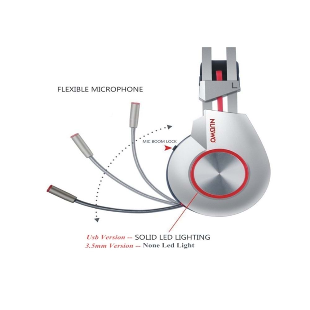 Xıberıa K5 USB 7.1 SES/3.5mm Ağır Bass Oyuncu Kulaklık