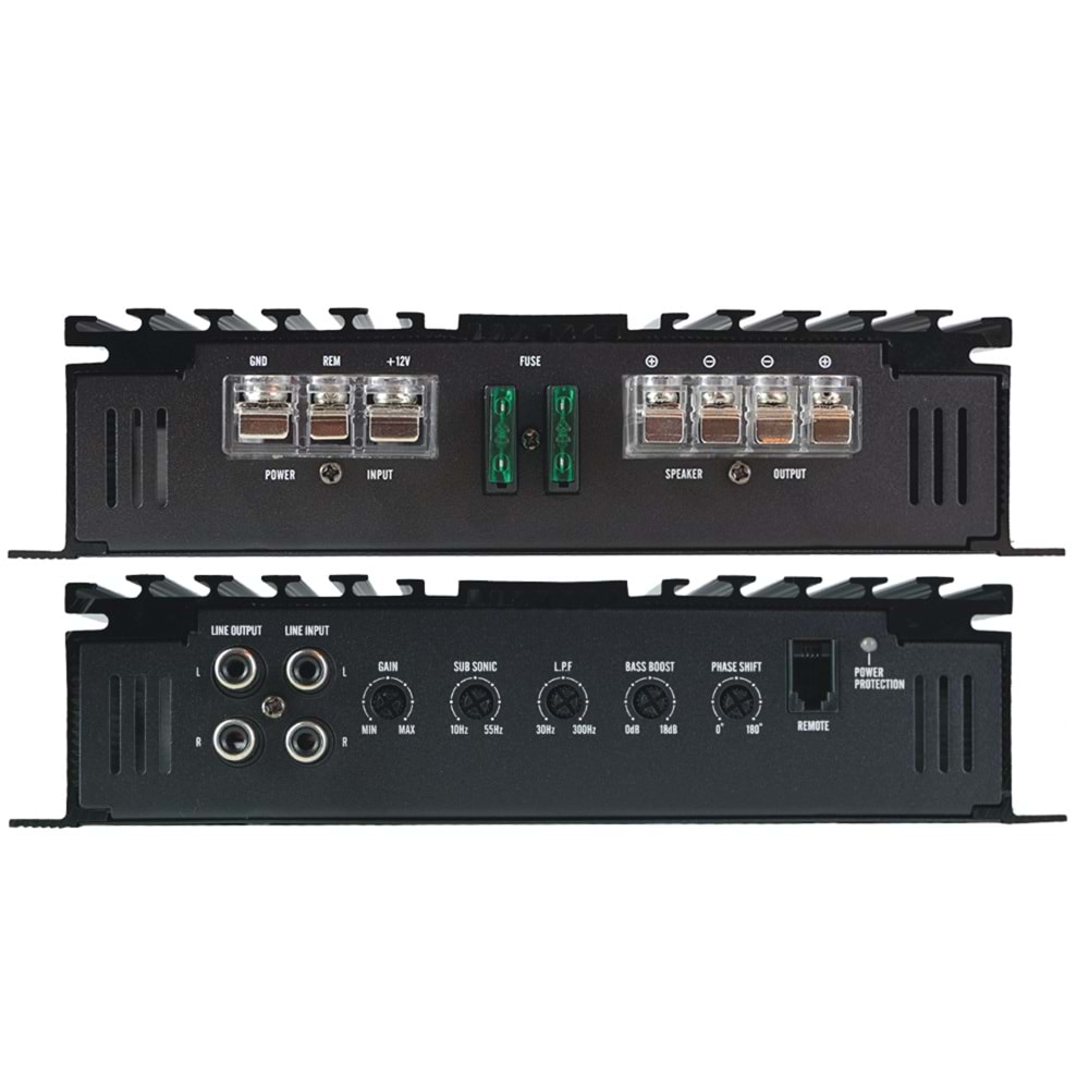 Soundmax SX-600.1D Mono Max Power 4000 Watt Bas Kontrolu Oto Anfi