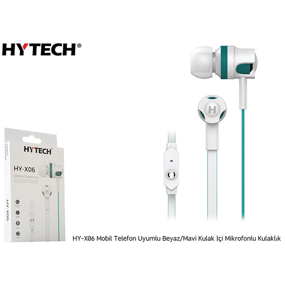 Hytech HY-X06 Mobil Telefon Uyumlu Kulak İçi Mikrofonlu Kulaklık