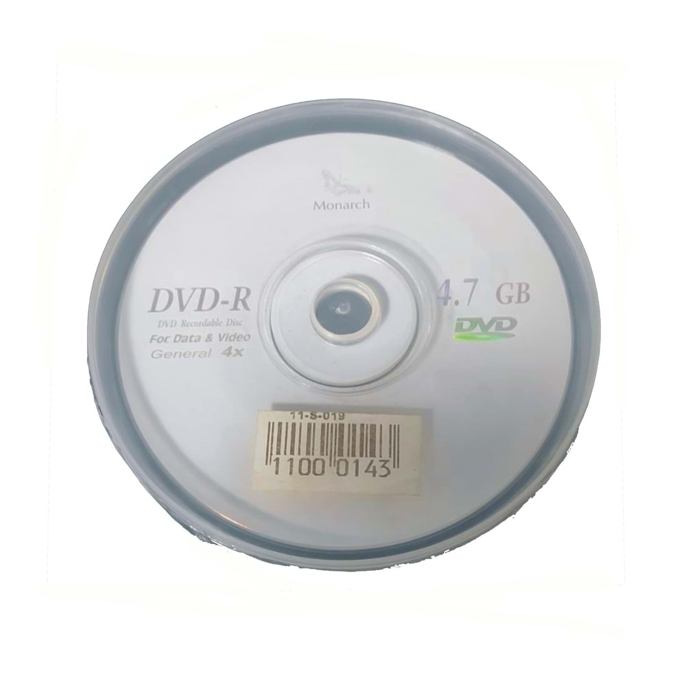 MONARCH DVD-R 4,7 GB 10 LU PAKET BOŞ DVD-R