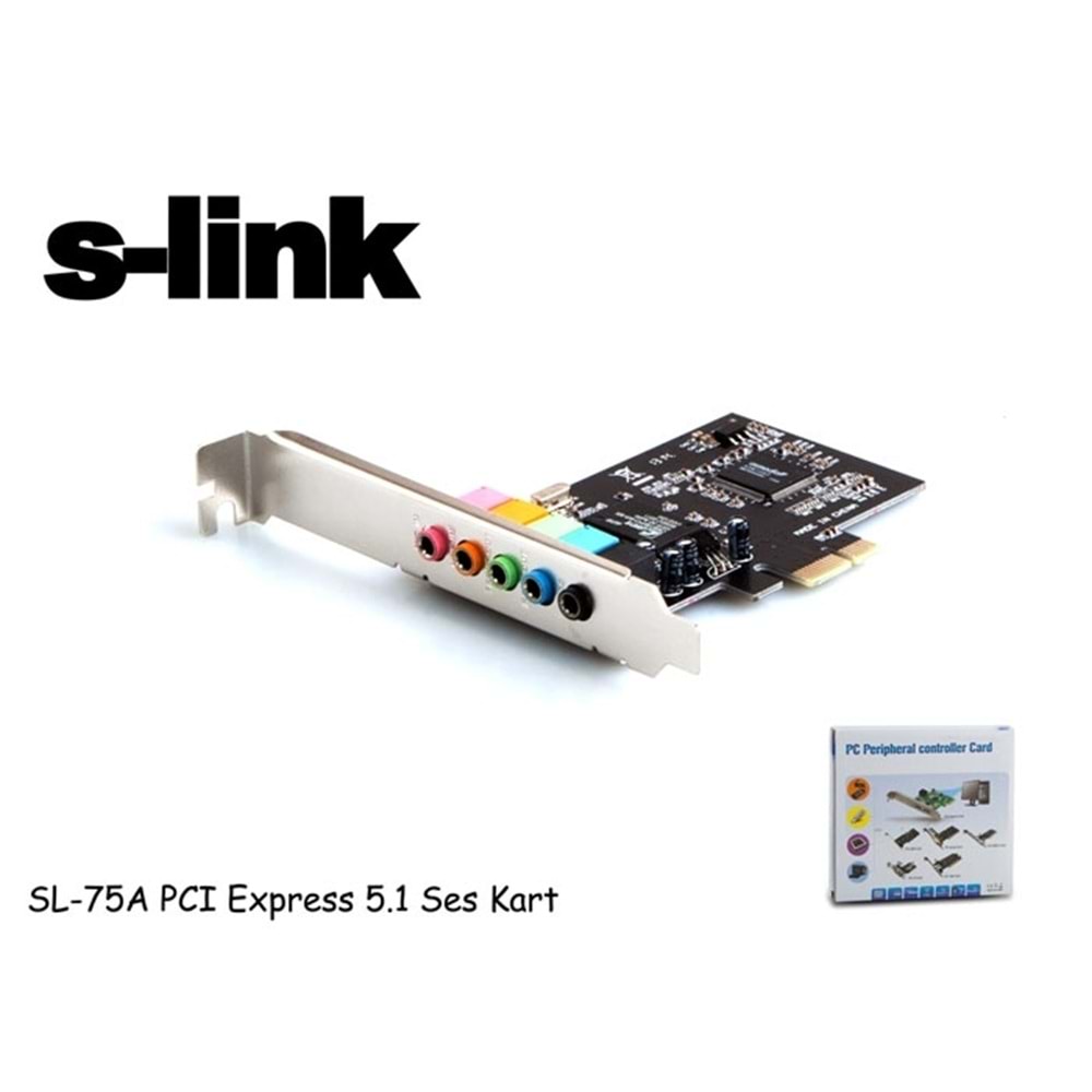 S-link SL-75A PCI Express 5,1 Ses Kartı