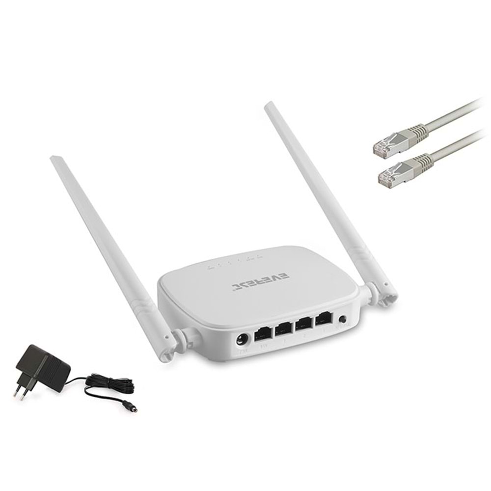 Everest EWR-301 Kablosuz-N WPS + WISP+WDS 300 Mbps Repeater+Access Point+Bridge Kablosuz Router