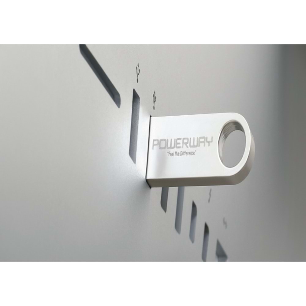 Powerway 4 GB Usb 2,0 Mini Metal Flash Bellek