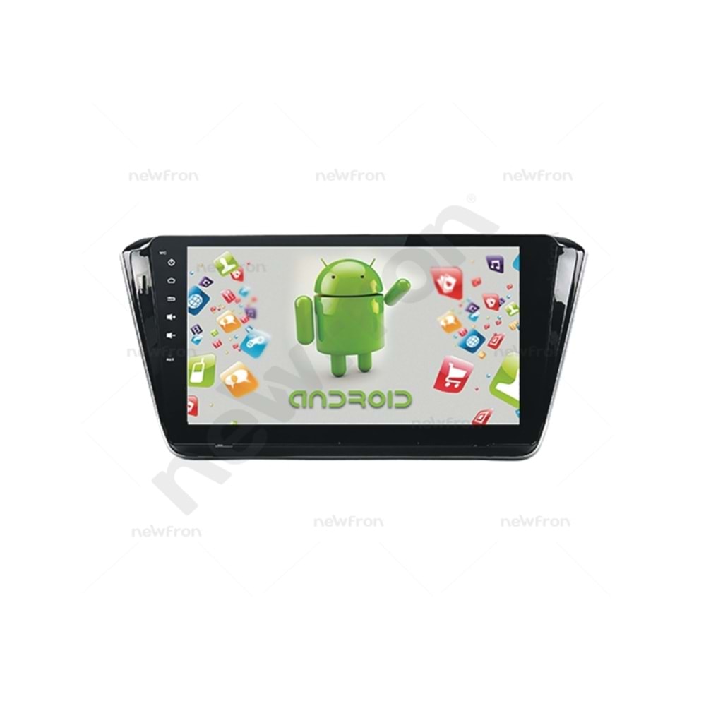 Newfron NF-ANSK1 10,1 İnç Androıd 1+16 GB Skoda Süper B (2015-2017) Multımedıa Oto Teyp
