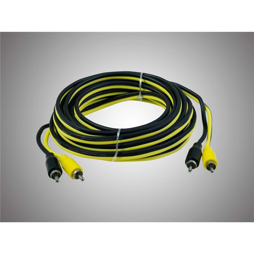 For-X 25RCA/5m Sm OFC Sarı Siyah Kablo