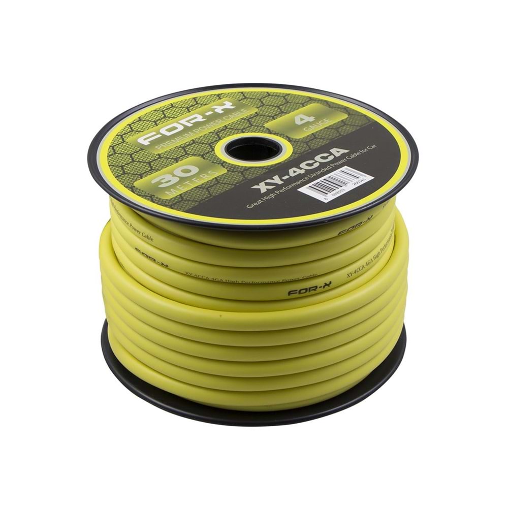 Fox-X XY-4CCA Profesyonel 4GA 30 Mt Power Kablosu