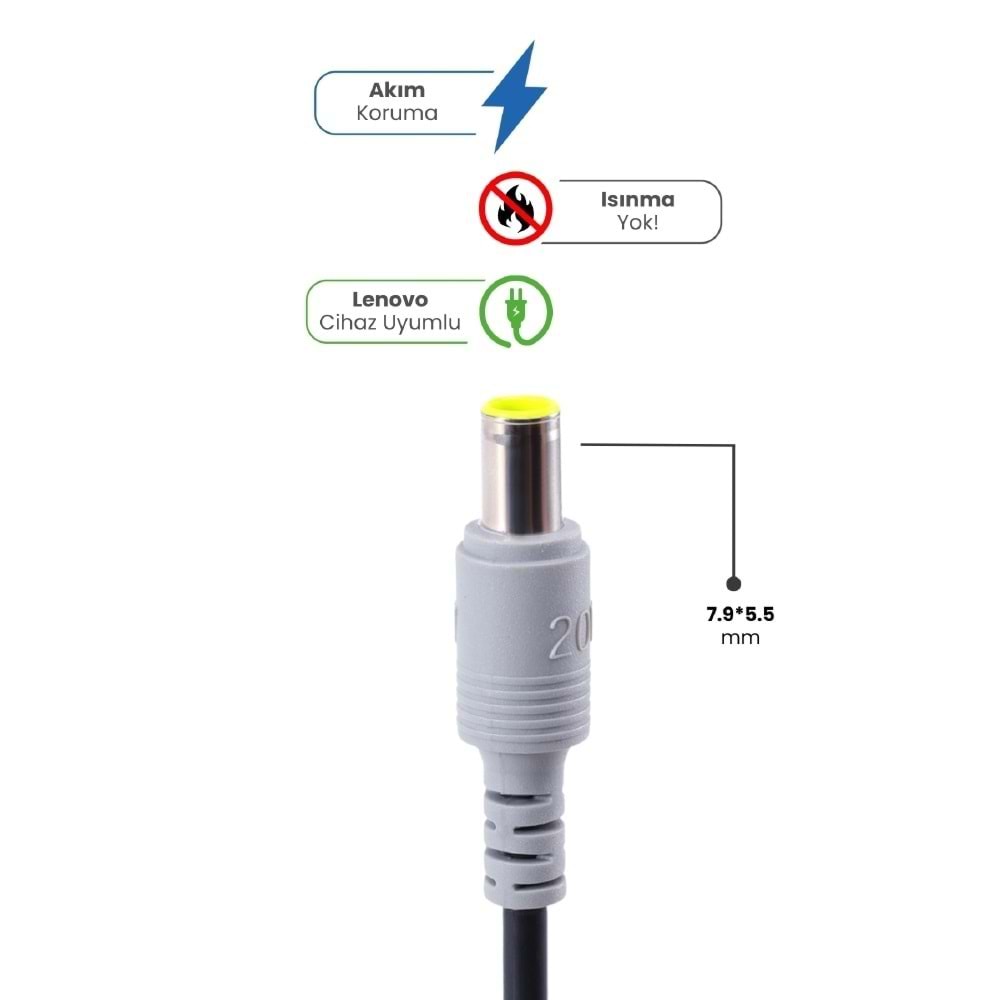 Sprange SR-L2 20V 4.5A 90W Lenovo İbm 7.9x5.5 Notebook Adaptör