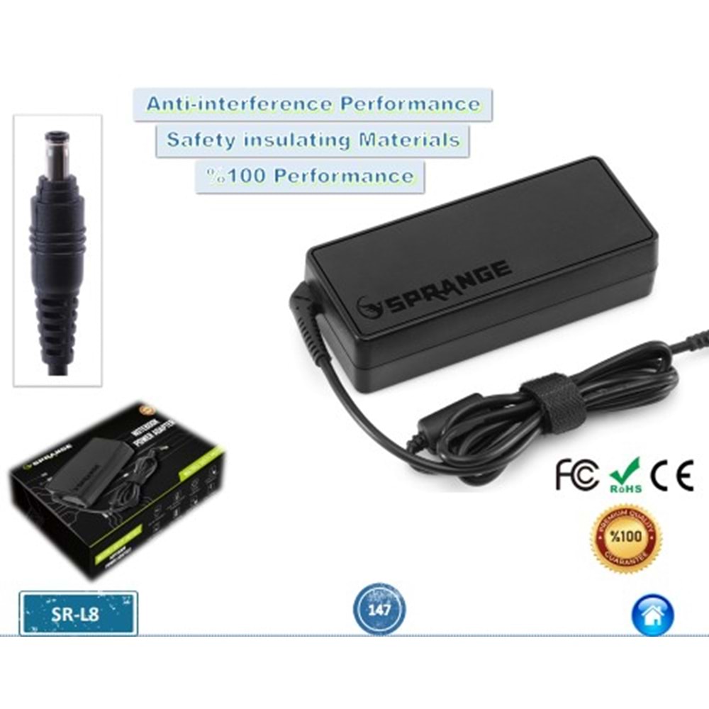 Sprange SR-L8 19V 4.74A 90W Samsung 5.5x3.0 Notebook Adaptör