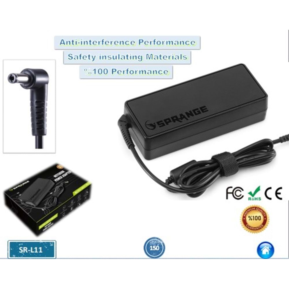 Sprange SR-L11 20V 4.50A 90W LENOVO 5.5x2.5 Notebook Adaptör