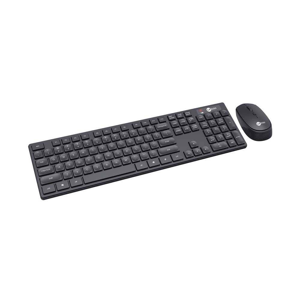 Lenovo Lecoo KM2001 Kablosuz Siyah Klavye + Mouse Set