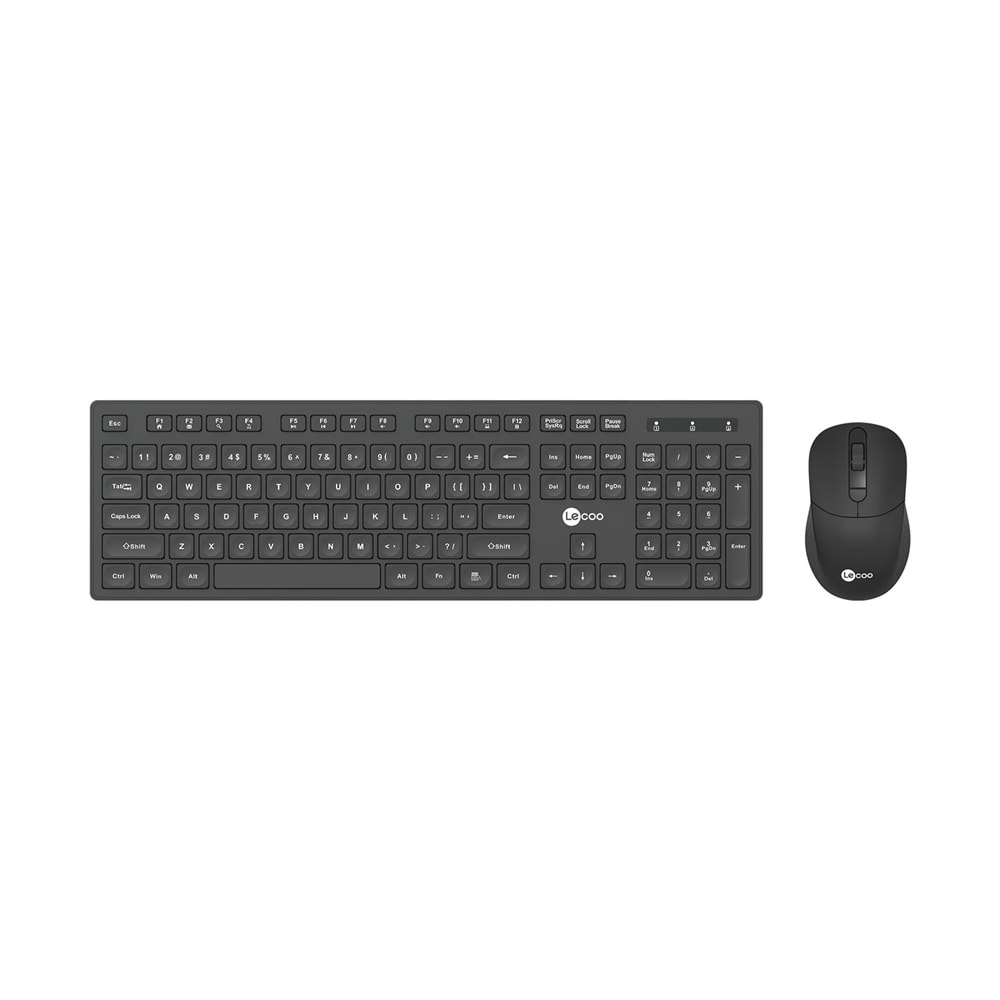 Lenovo Lecoo KW201 Siyah Kablosuz Klavye Mouse Set