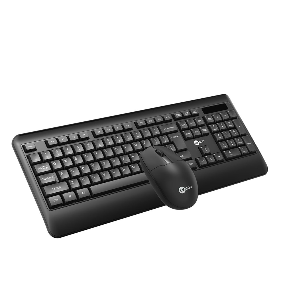Lenovo Lecoo KW202 Kablosuz Siyah Klavye + Mouse Set