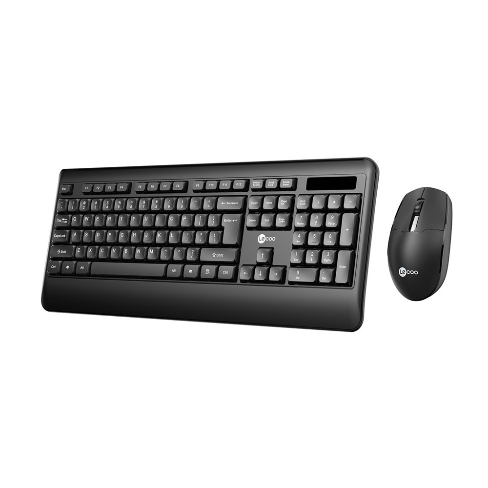 Lenovo Lecoo KW202 Kablosuz Siyah Klavye + Mouse Set