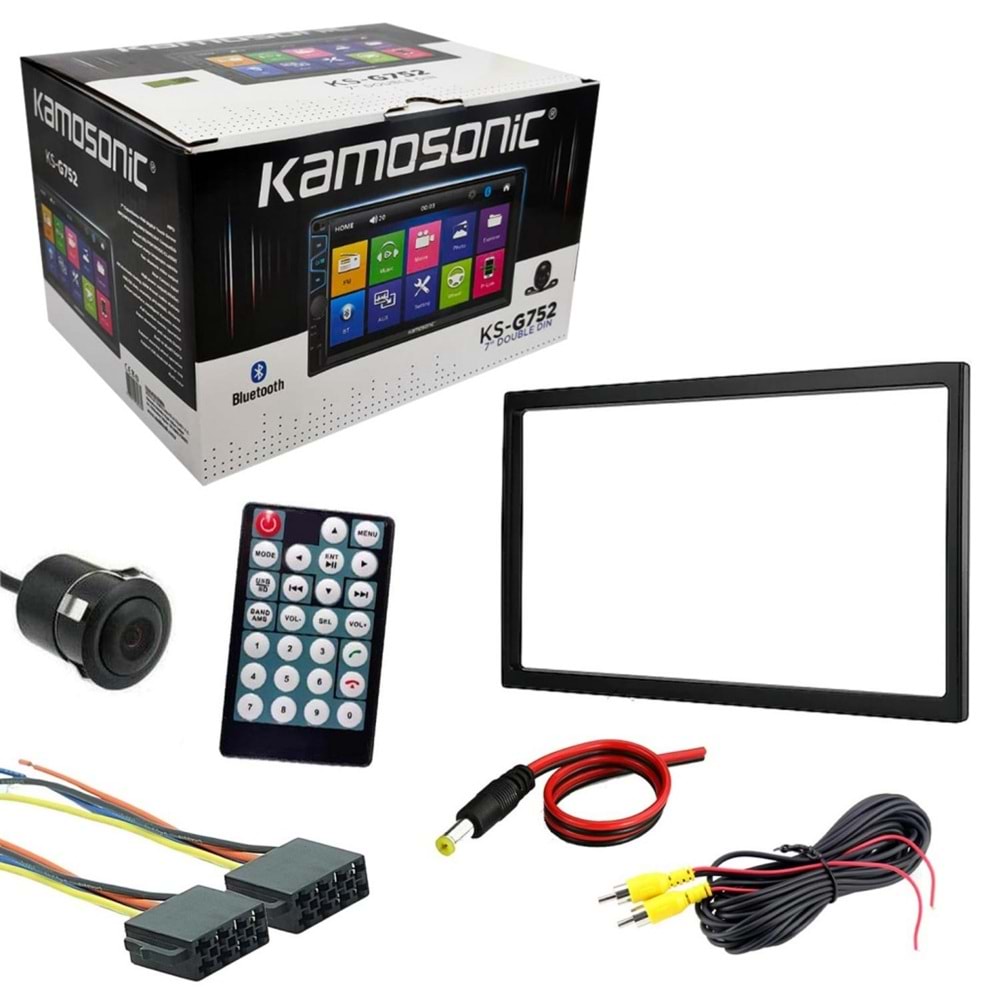 Kamosonic KS-G752 7 İnç Double Dın Usb/sd/bt Oto Teyp Kamera Hediye