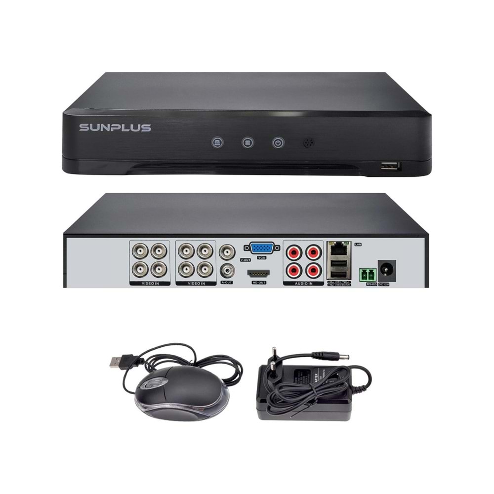 Sunplus AHDDVR-8200 8Ch Görüntü 1080P 8Ch Sws Ahd Dvr Kayıt Cihazı