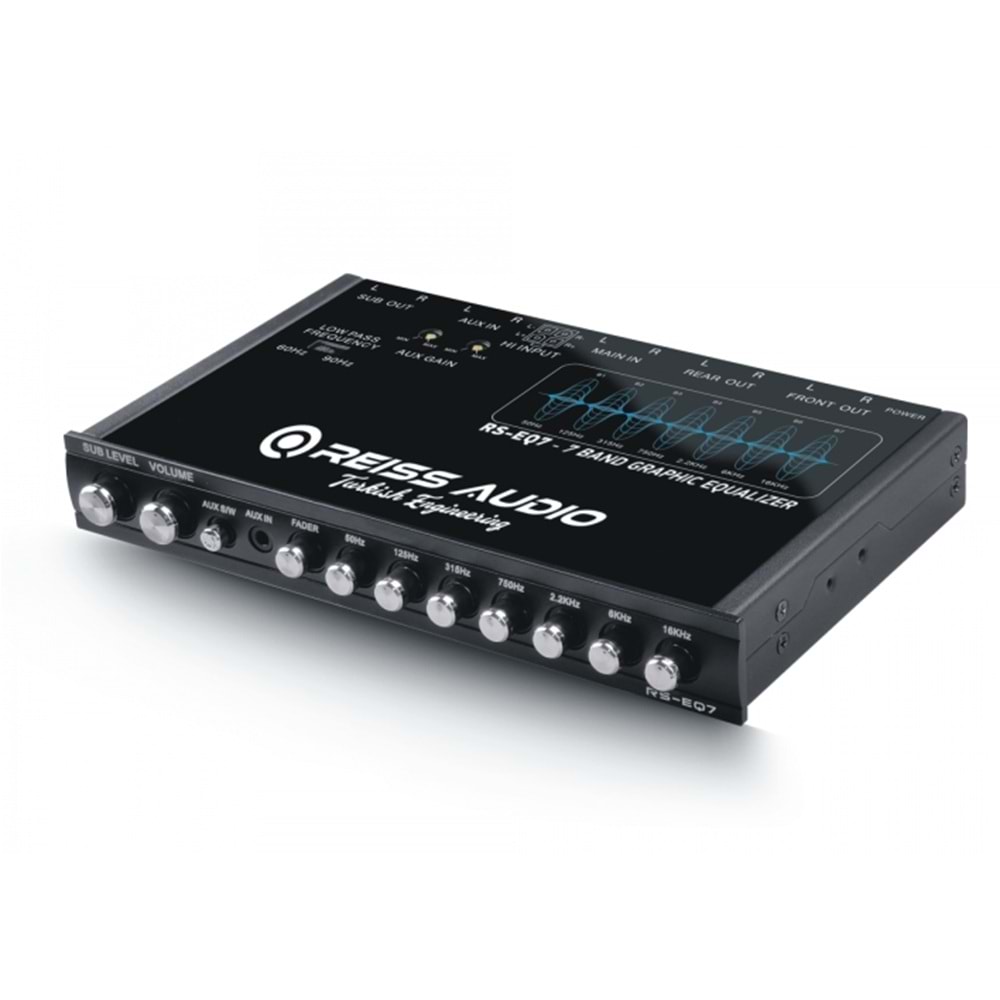 Reıss Audıo RS-EQ7 6 Kanal Profesyonel Oto Ekolayzer