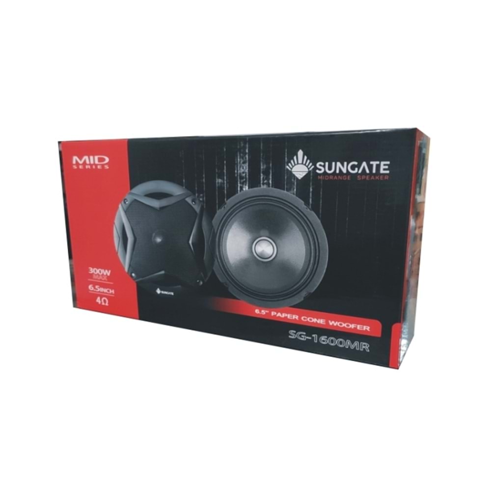 Sungate SG-1600MR 16cm 300 Watt Mıdrange Oto Hoparlör