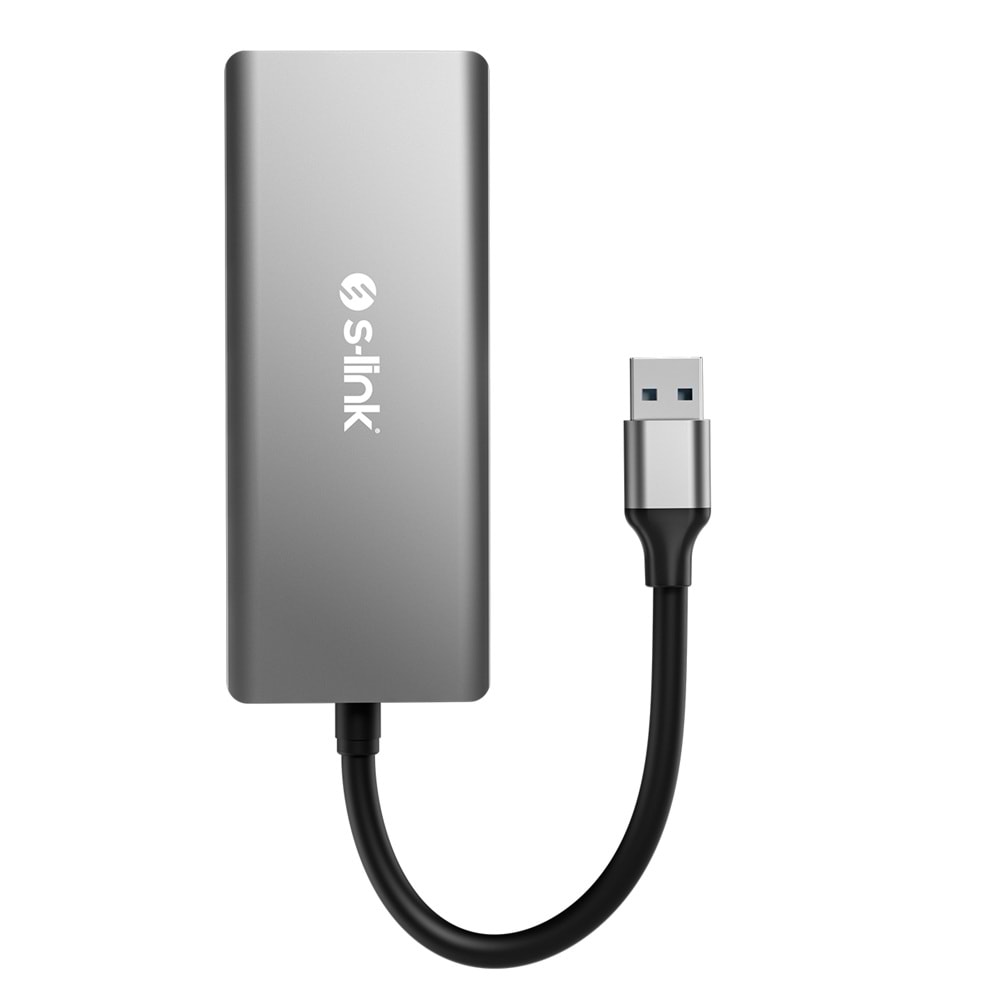 S-link SL-CR51 Type-C ve USB3.0 CF, SD, M2, Micro SD, MS 5 in 1 Metal Kart Okuyucu