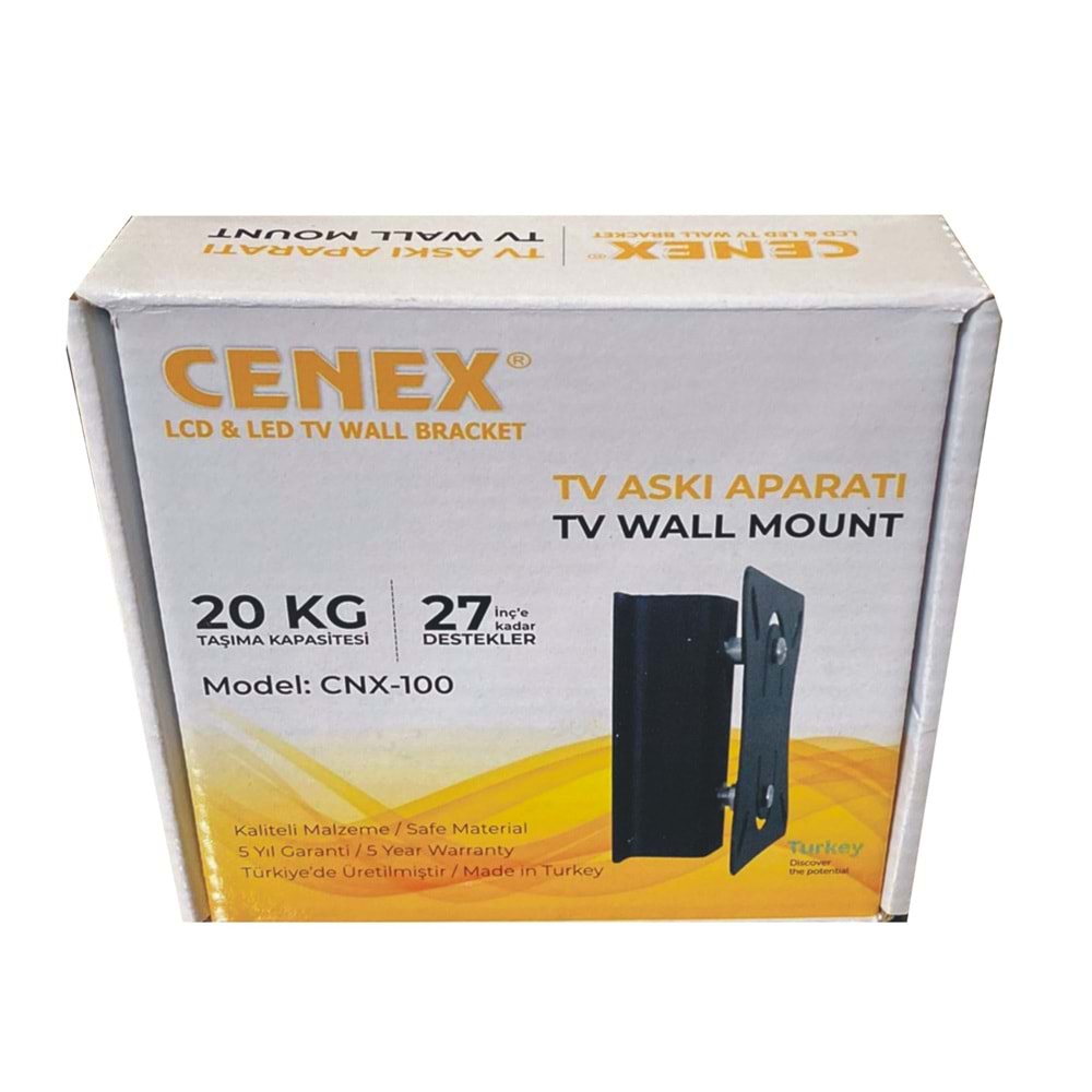 Cenex CNX-100 17-27 Kademeli Sabit Duvar Askı Aparatı