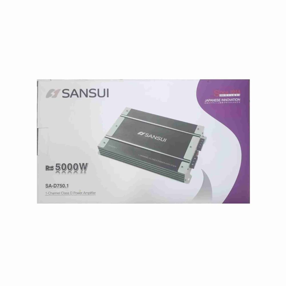 Sansuı SA-D750.1 Mono Class 5000 Watt Bass Kontrolu Anfi