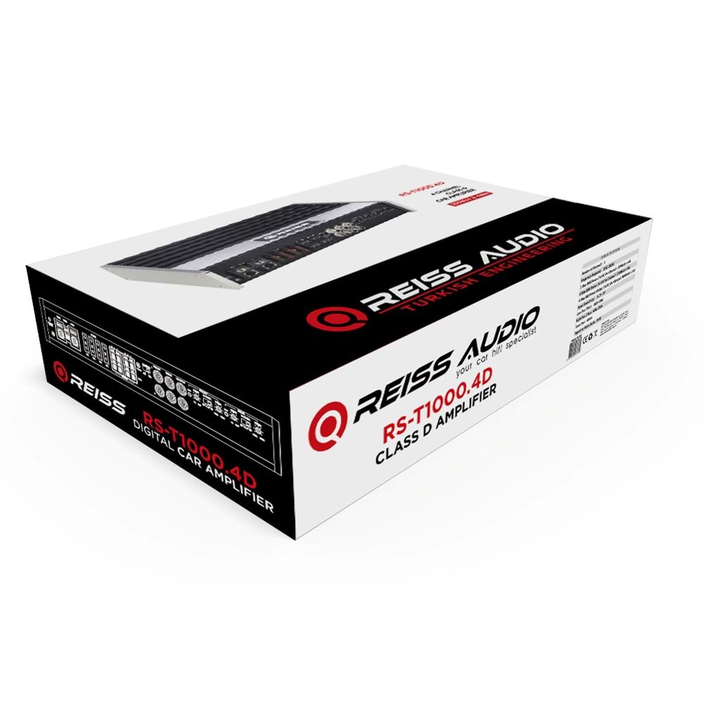 Reıss Audıo RS-T1000.4D 4 Kanal 250 X 4 Class d Oto Anfi