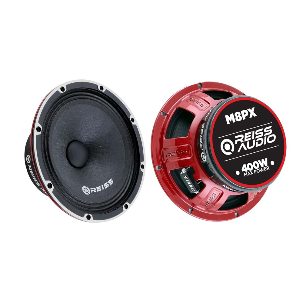 Reıss Audıo RS-M8PX 20 Cm 400 Watt Üst Sekment Kapaklı Midrange Oto Hoparlör