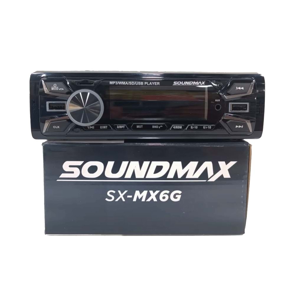 Soundmax SX-MX6G Bluetooth Çift Usb/Sd/Fm Oto Teyp