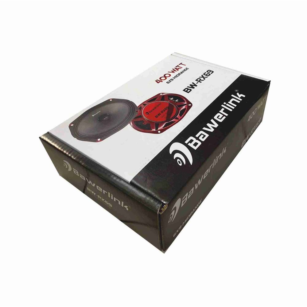 Bawerlink BW-RX69 6x9 400 Watt Oval Mıdrange Oto Hoparlör