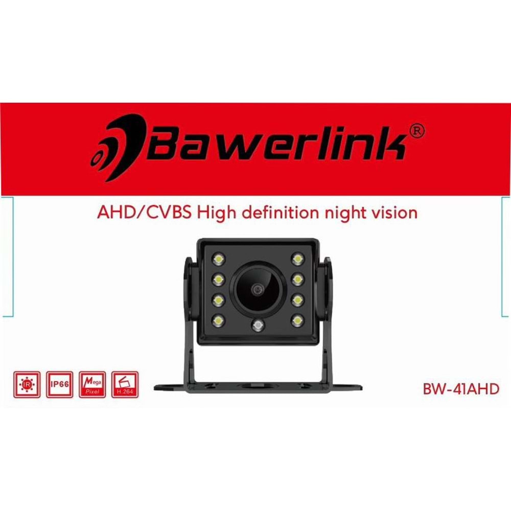 Bawerlink BW-41 720P Ahd Ledli Kamera & Biçer & Dolmuş uyumlu