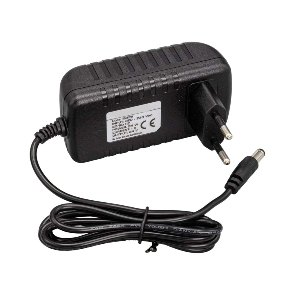 Concord 2410 24V 1A 5.5*2.5 Mm Uçlu Priz Tipi Plastik Kasa Adaptör