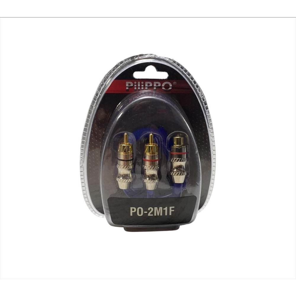 Pilippo PO-2M1F 1 Dişi 2 Erkek Silikonlu Y Kablosu (Paketi Teklidir)