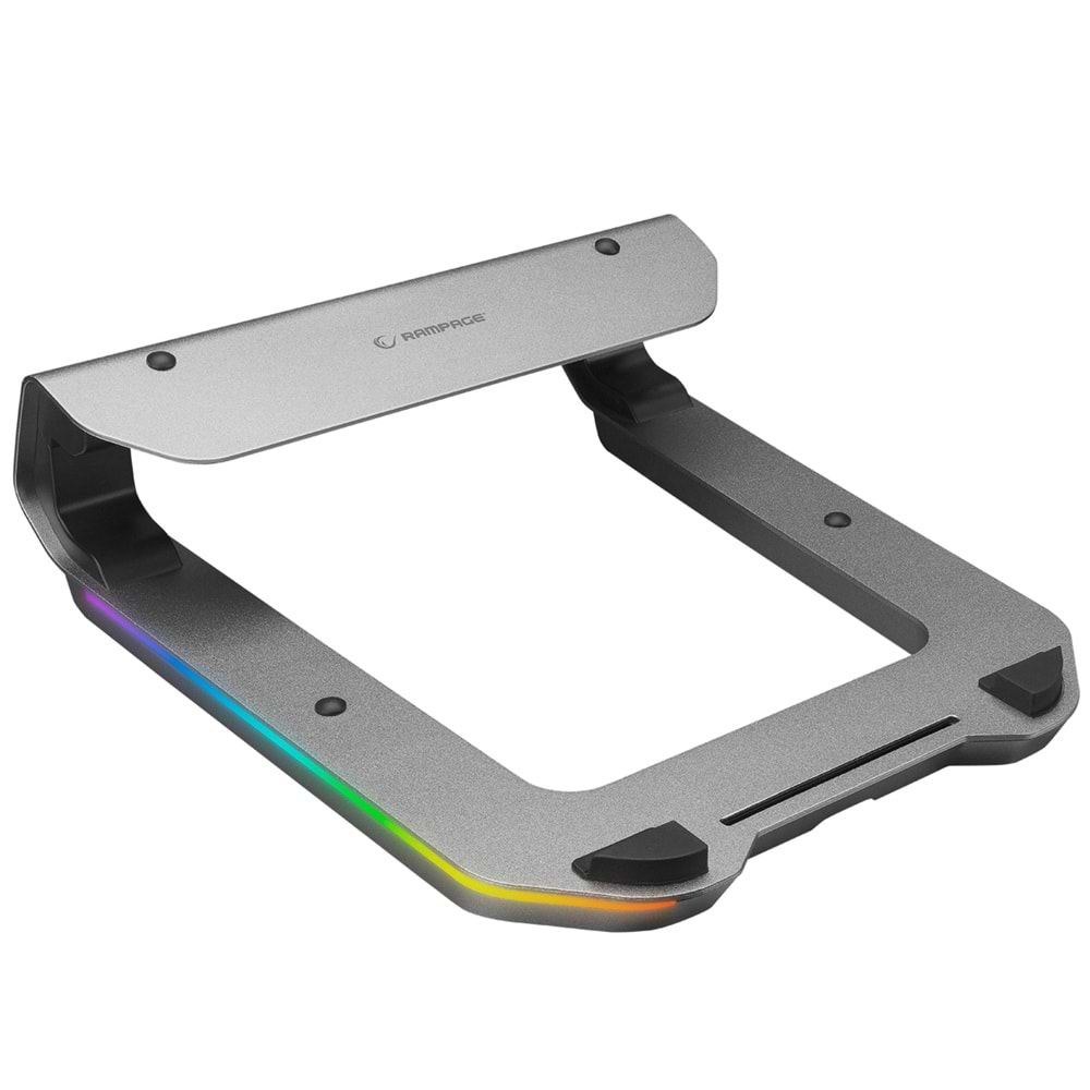 Rampage ADS-T6U RAMP 4 Adet USB 3,0 HUB ile RGB Işıklı Alüminyum Dizüstü Bilgisayar Standı