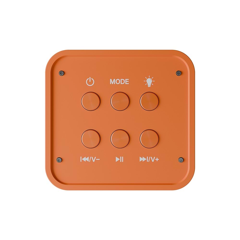 Mikado MD-56BT Turuncu Beyaz AUX + USB + Bluetooth Destekli 10W 1500mAh Taşınabilir Speaker