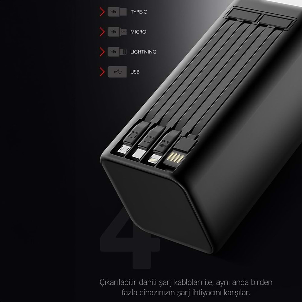 Powerway PD80 80000 mAH Outdoor 22,5 Fast Chargıng Taşınabilir Şarj Cihazı Powerbank
