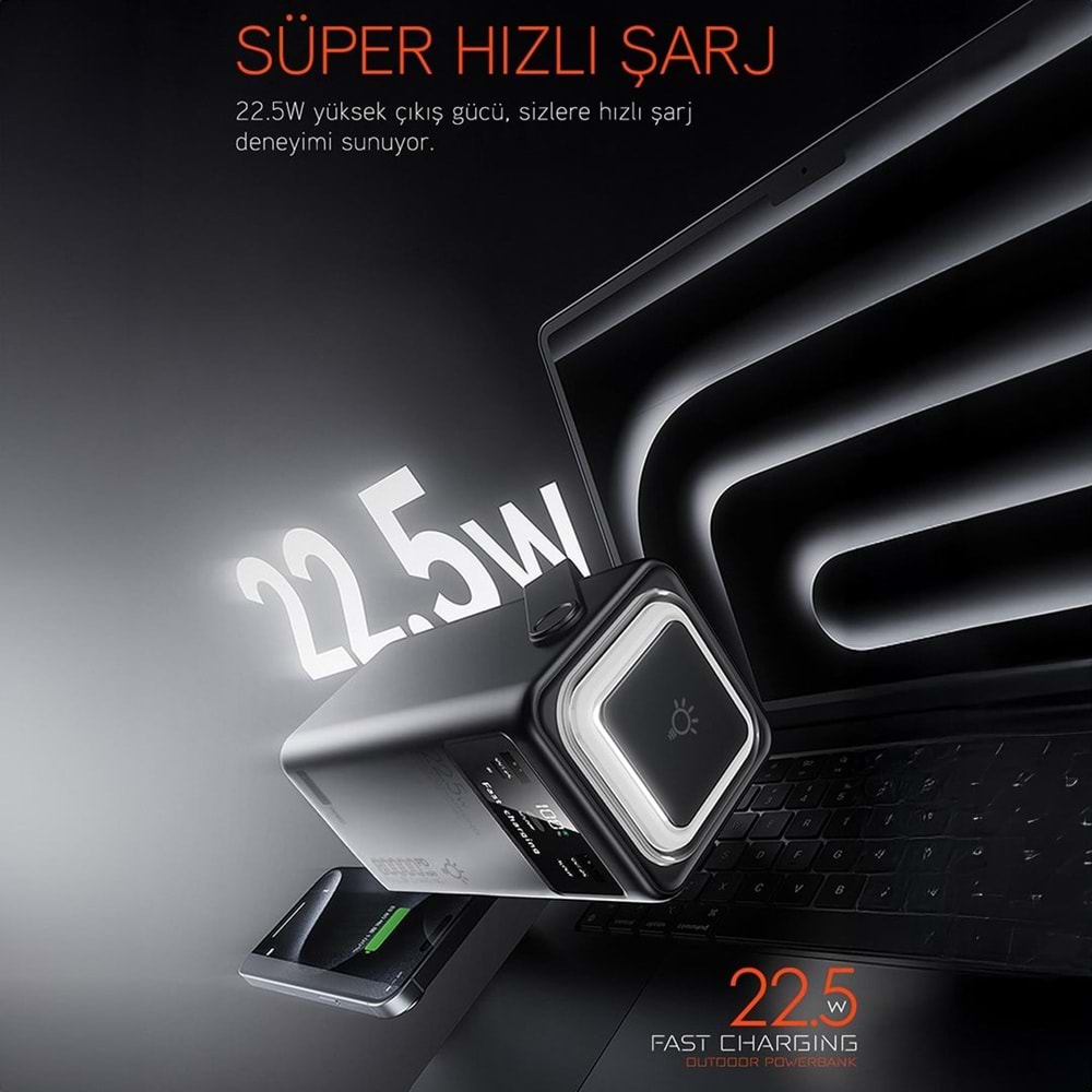 Powerway PD80 80000 mAH Outdoor 22,5 Fast Chargıng Taşınabilir Şarj Cihazı Powerbank