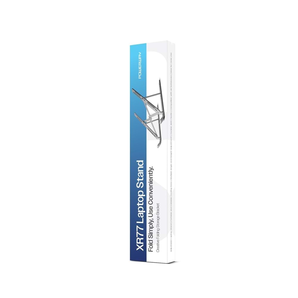 Powerway XR77 Alüminyum Ayarlı Katlanabilir Laptop Macbook Uyumlu Notebook Yükseltici Tutucu Stand