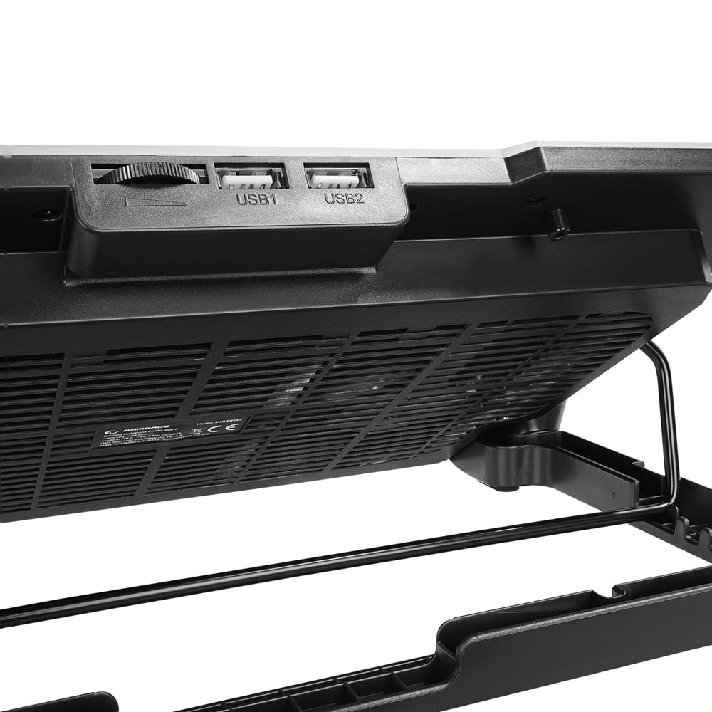Rampage S48 FREEZ Siyah 10 Mode RGB 70*70*10MM*6 Adet Fan 9''-17'' Notebook Soğutucu Stand