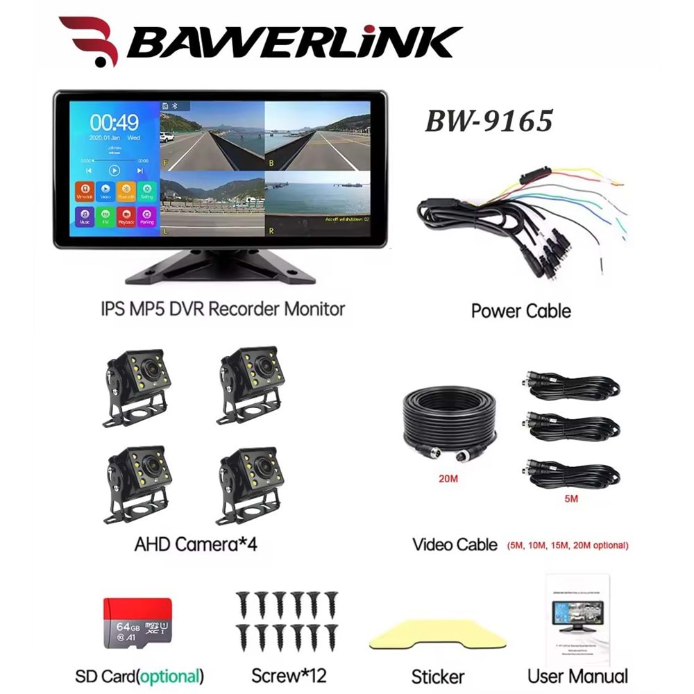 Bawerlink BW-9165 DVR 10