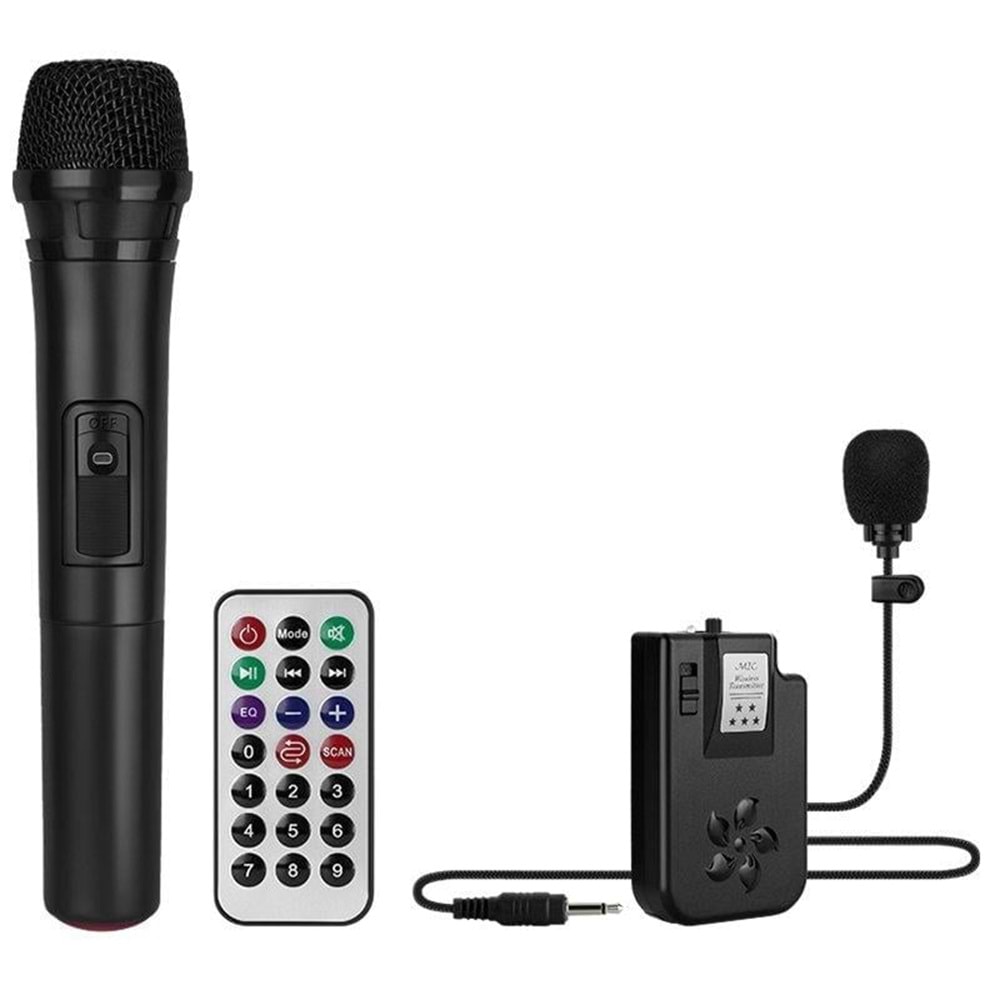 Dıgıtal Audıo DA-2016M 15W 2 Adet Kablosuz EL+Baş-Ense Mikrofonlu FM/USB/SD Bluetoothlu Toplantı Anfisi