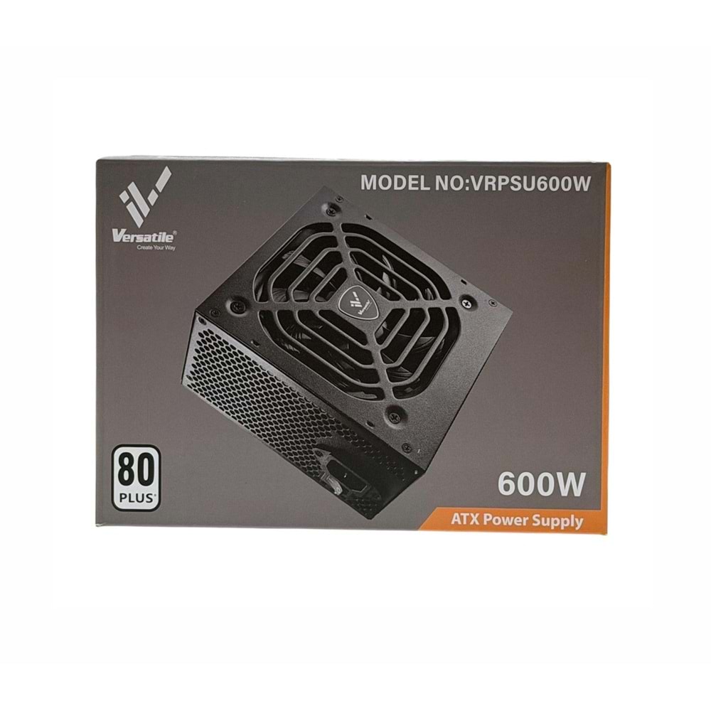 Versatile VRPSU600W 600 Watt 80 Plus Psu Power Supply