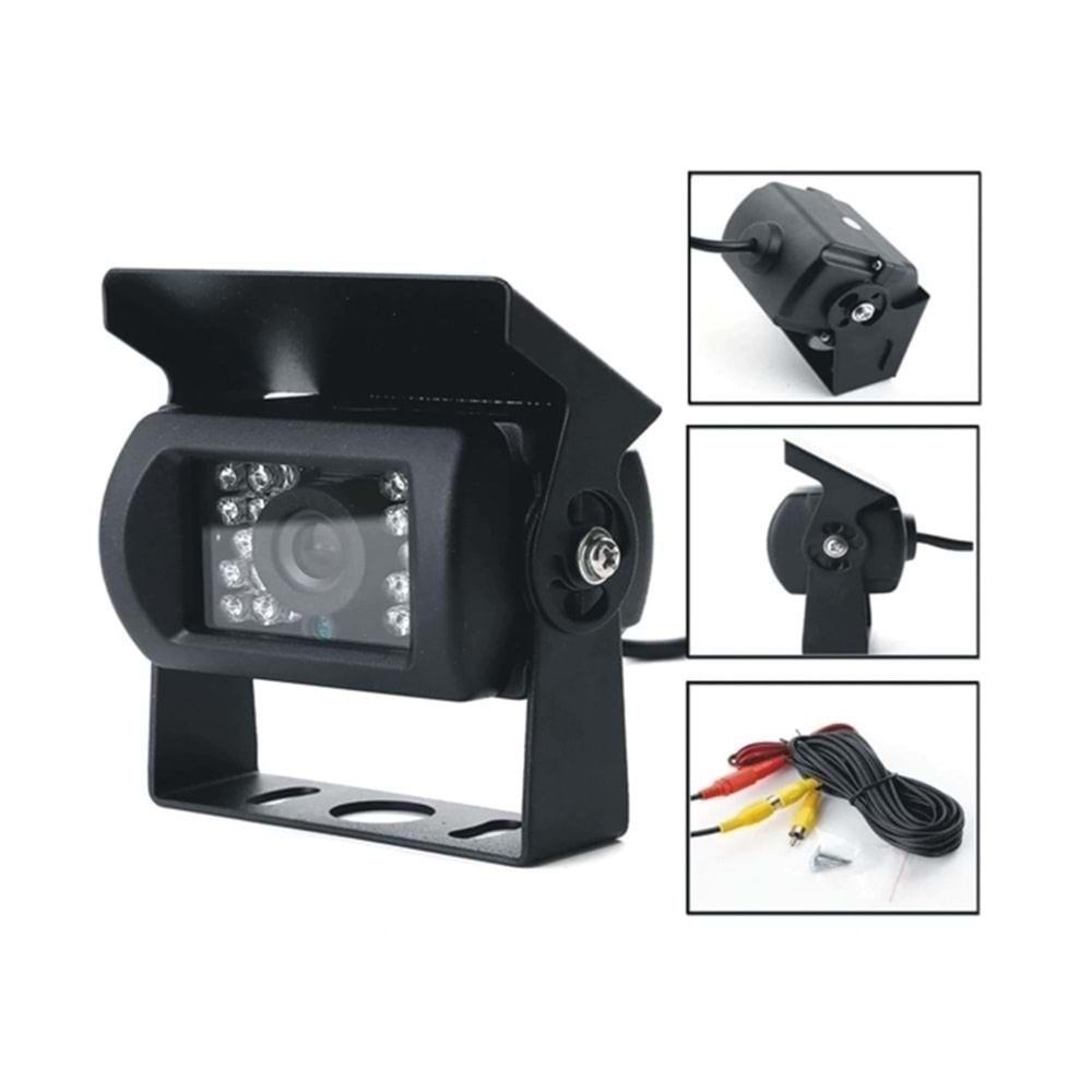 Bawerlink-BW-37 Ahd & Analog Beyaz Ledli Kamyon İş Makinesi Kamera