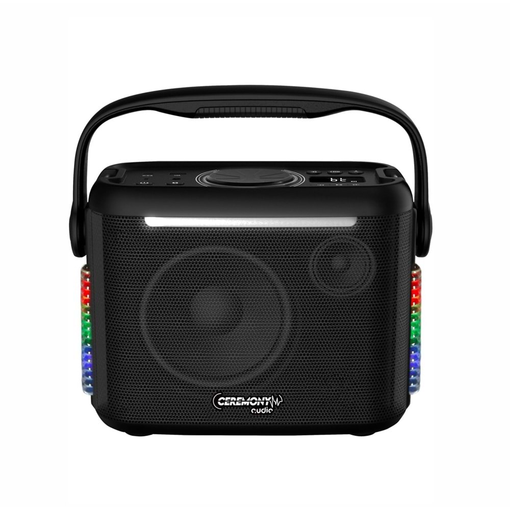 Ceremony Audio CM-905 5.25 Inç 120WATT Taşınabilir Bluetooth Hoparlör Tws Disco Light