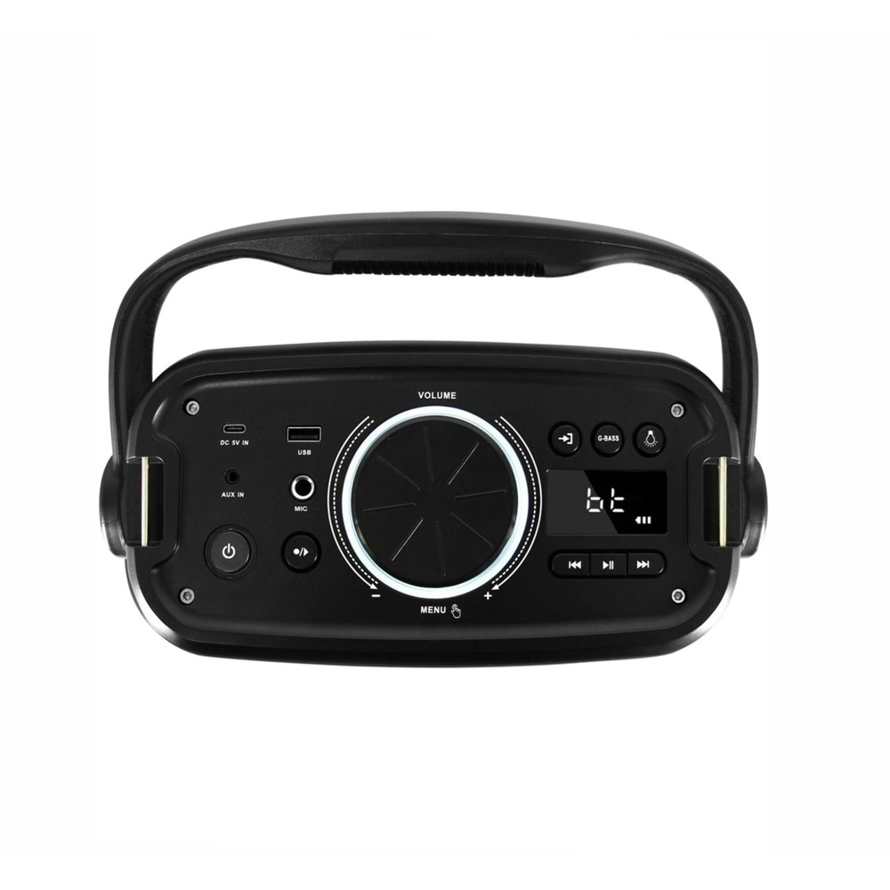Ceremony Audio CM-905 5.25 Inç 120WATT Taşınabilir Bluetooth Hoparlör Tws Disco Light