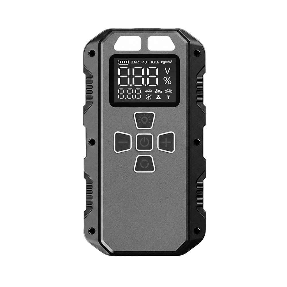 S-Link AKT2027 Koyu Gri 8000mAh 150 Psi 4 in1 Powerbank+ LED IşıkLastik Sisirme Ve Akü Takviye cihazı