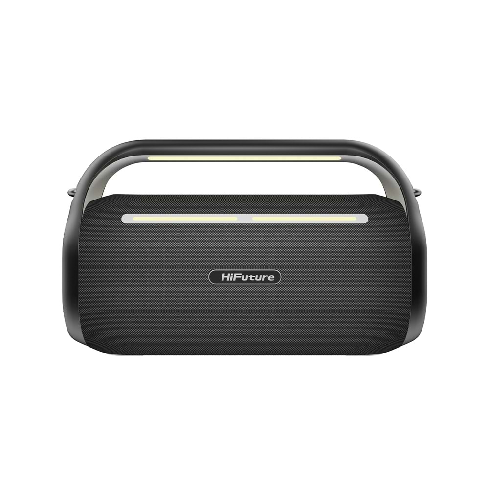 HiFuture MUSİCBOX 100 70W Bluetooth 5.0 BT/USB/SD Kart/ AUX Girişli Mikrofonlu Karaoke Sistemi Kablosuz Hoparlör Siyah