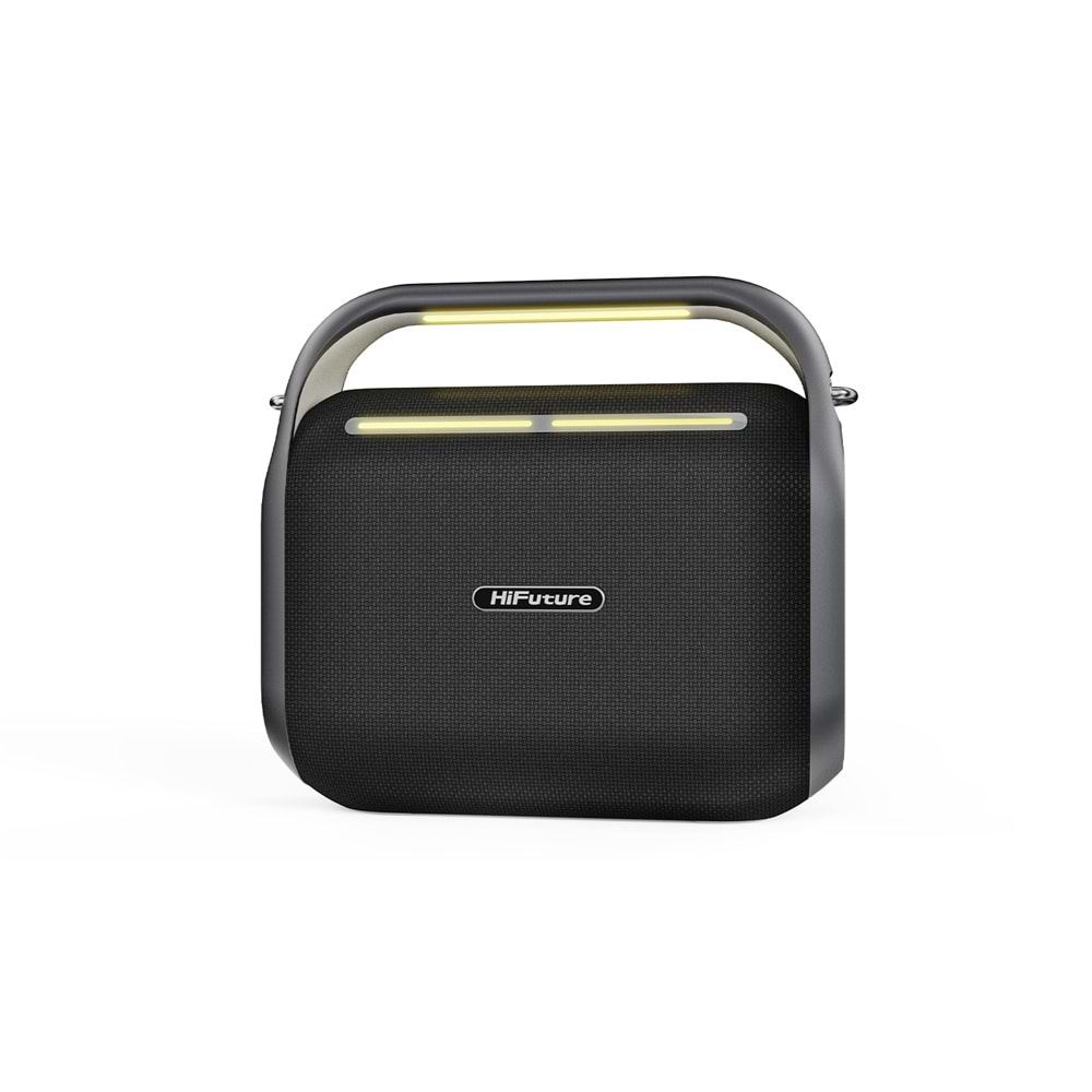 HiFuture MUSİCBOX 200 100W Bluetooth 5.0 BT/USB/SD Kart/ AUX Girişli Mikrofonlu Karaoke Sistemi Kablosuz Hoparlör Siyah