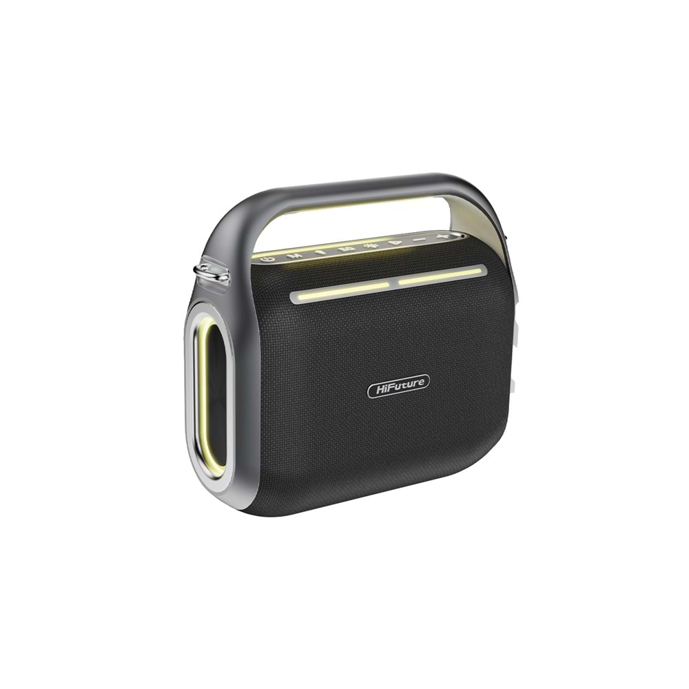 HiFuture MUSİCBOX 200 100W Bluetooth 5.0 BT/USB/SD Kart/ AUX Girişli Mikrofonlu Karaoke Sistemi Kablosuz Hoparlör Siyah