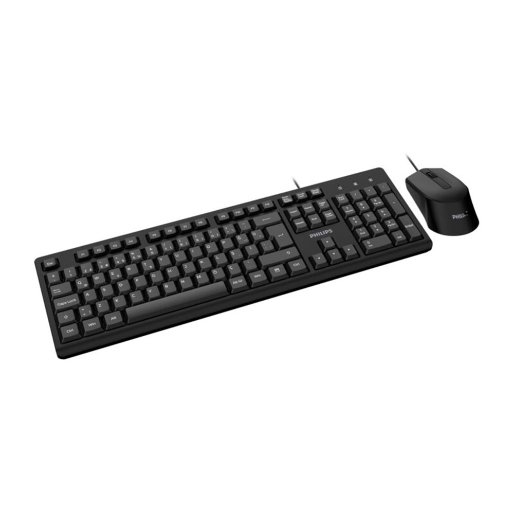 Phılıps SPT6234B USB Kablolu Türkçe Q Klavye & Mouse Set Siyah
