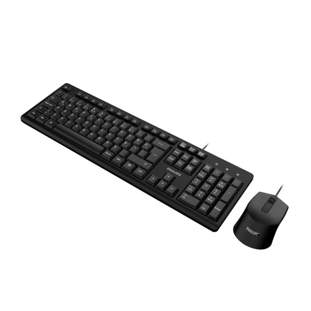 Phılıps SPT6234B USB Kablolu Türkçe Q Klavye & Mouse Set Siyah