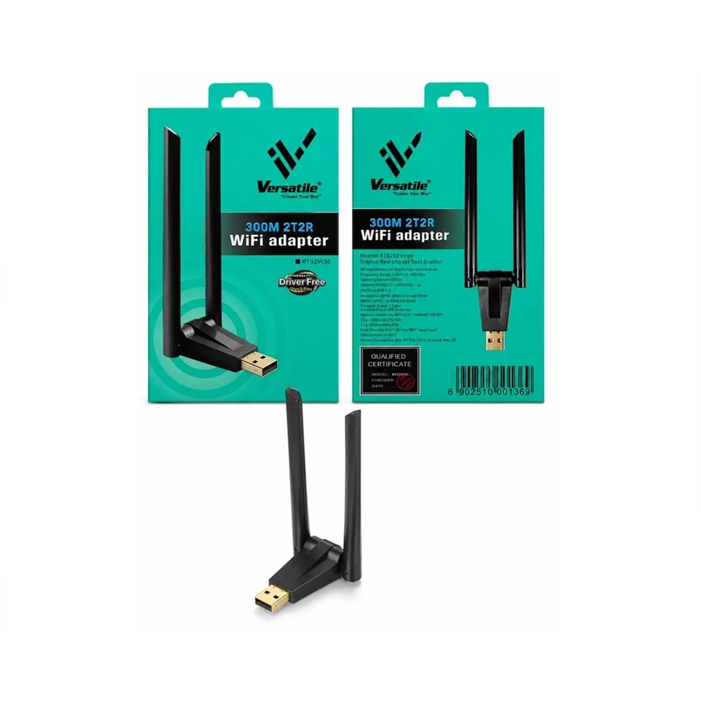 Versatile RT92W36 300 Mbps Usb Kablosuz Adaptör